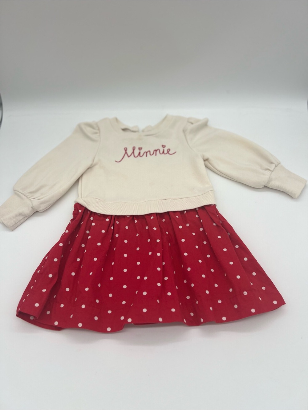 Baby gap disney 3 Years Red White Minnie Polka Dot Dress
